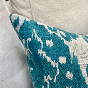 Turquoise/Grey Down Pillow