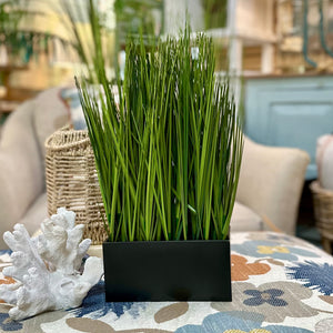 Faux Grass in Rectangle Box