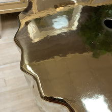 Load image into Gallery viewer, Gold Ceramic Garden Stool
