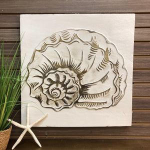 Nautilus Shell Textured Canvas