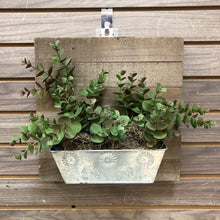 Load image into Gallery viewer, Wood Wall Decor w/ Faux Greenery
