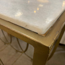 Load image into Gallery viewer, Brass Console W/Marble Top
