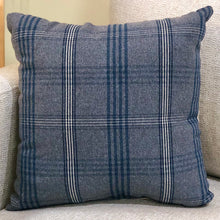 Load image into Gallery viewer, Blue Plaid Pillow
