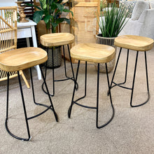 Load image into Gallery viewer, Wood &amp; Metal Counter Stool
