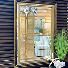 Load image into Gallery viewer, Black &amp; Gold Mirror
