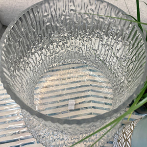 Bloomingville Textured Glass Vase