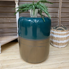 Load image into Gallery viewer, Green &amp; Bronze Garden Stool
