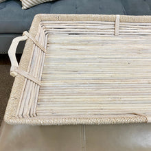 Load image into Gallery viewer, LG Rectangular Rattan Tray
