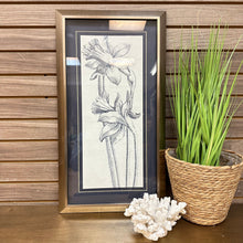 Load image into Gallery viewer, Floral Art W/ Blue Mat I
